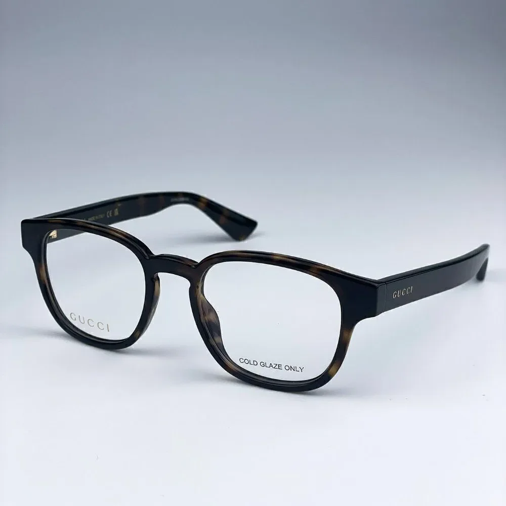 SALE! NEW Gucci GG1343O 002 Dark Havana Oval Unisex Eyeglasses